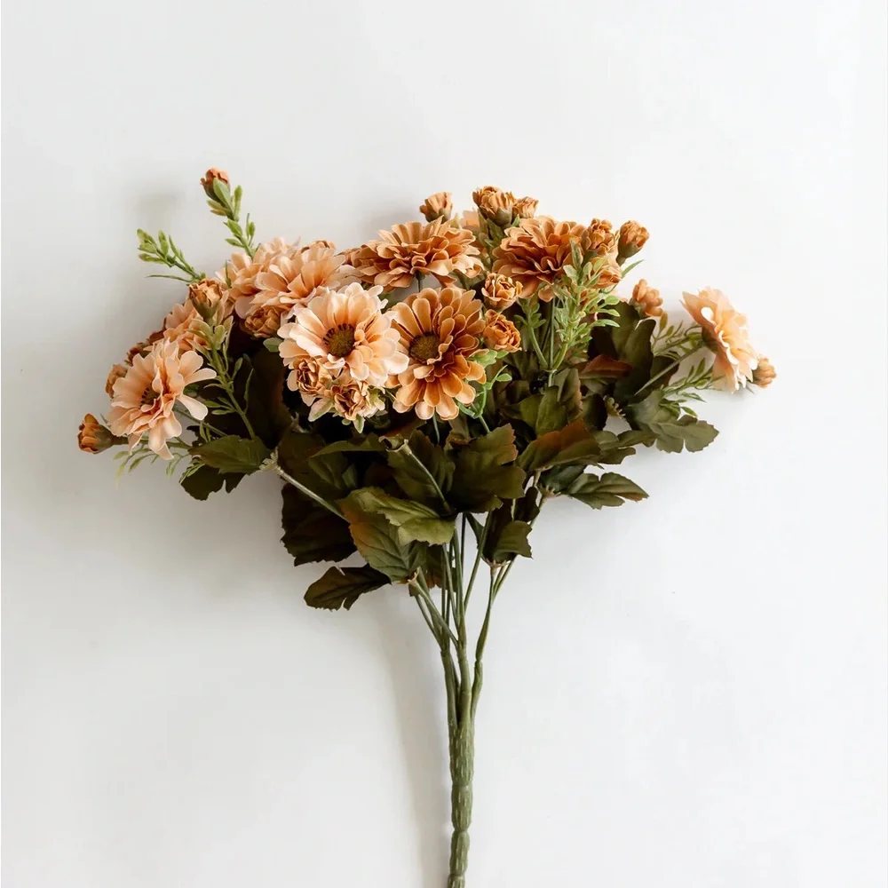 HOUSE OF JADE HOME | FAUX BEIGE MUM STEM / Three Stem Bundle/